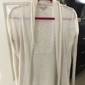 GAP Lightweight Cardigan Sweater (Size Small), Color: Cream